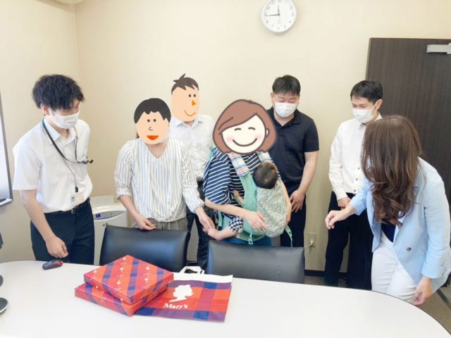 育児休暇中のスタッフが来てくれました🌷
