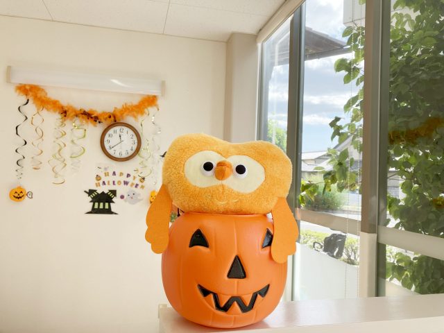さわやかな秋晴れのもと🎃ハロウィン準備👻